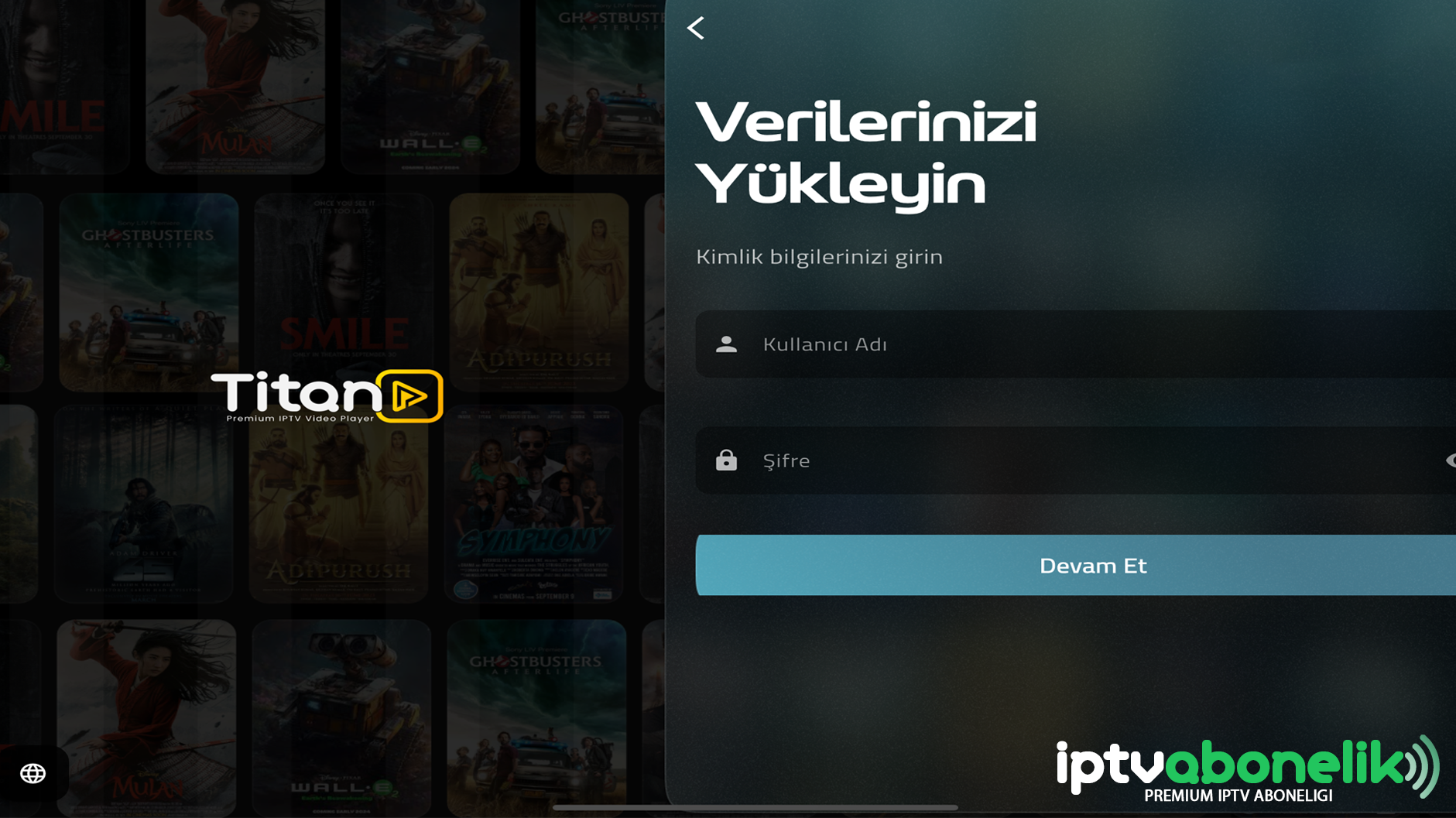 IPTV uygulamasının kullanıcı dostu arayüzü